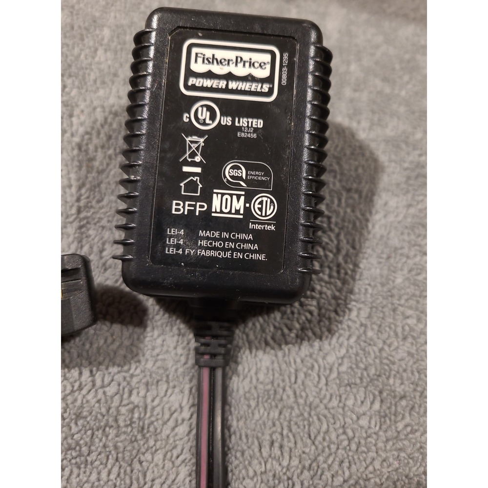 Fisher Price Power Wheels 00801-1778 Class 2 Battery Charger 12 Volt - Working!